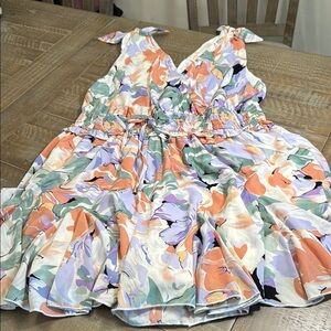Hailey & Co floral romper lightweight great for summer